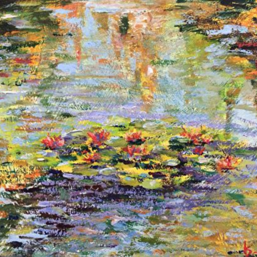 Dreaming of Monet, a plein-air painting by artist Judy Salinsky.