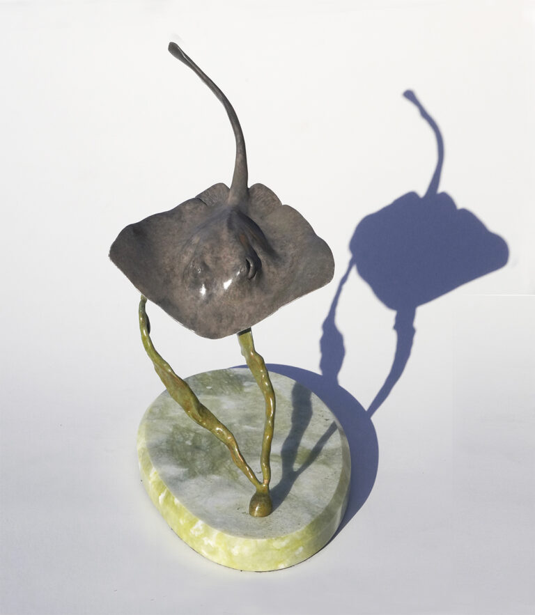 Shadow Dancer (top View), a sculpture by Judy Salinsky
