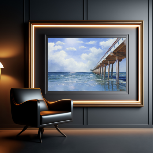 Scripps Pier Painting Mock up